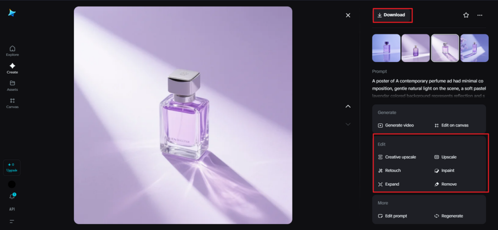 Customize and download