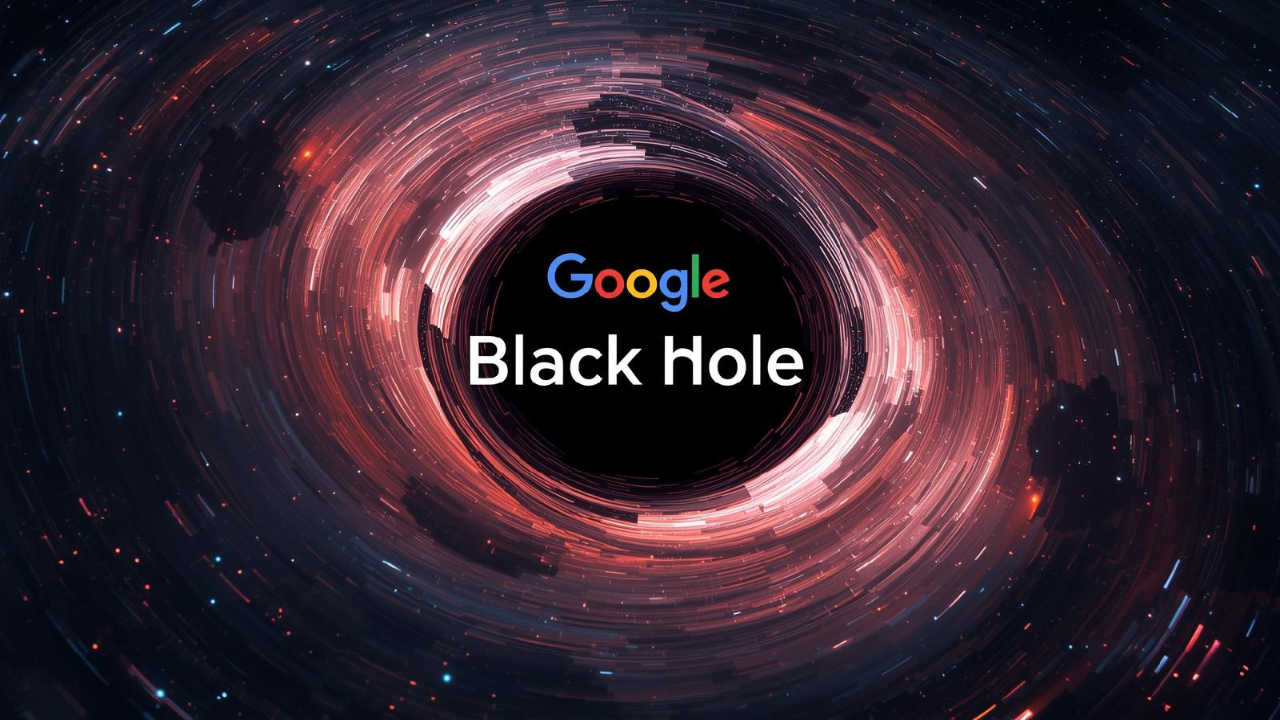 Google Gravity Black Hole