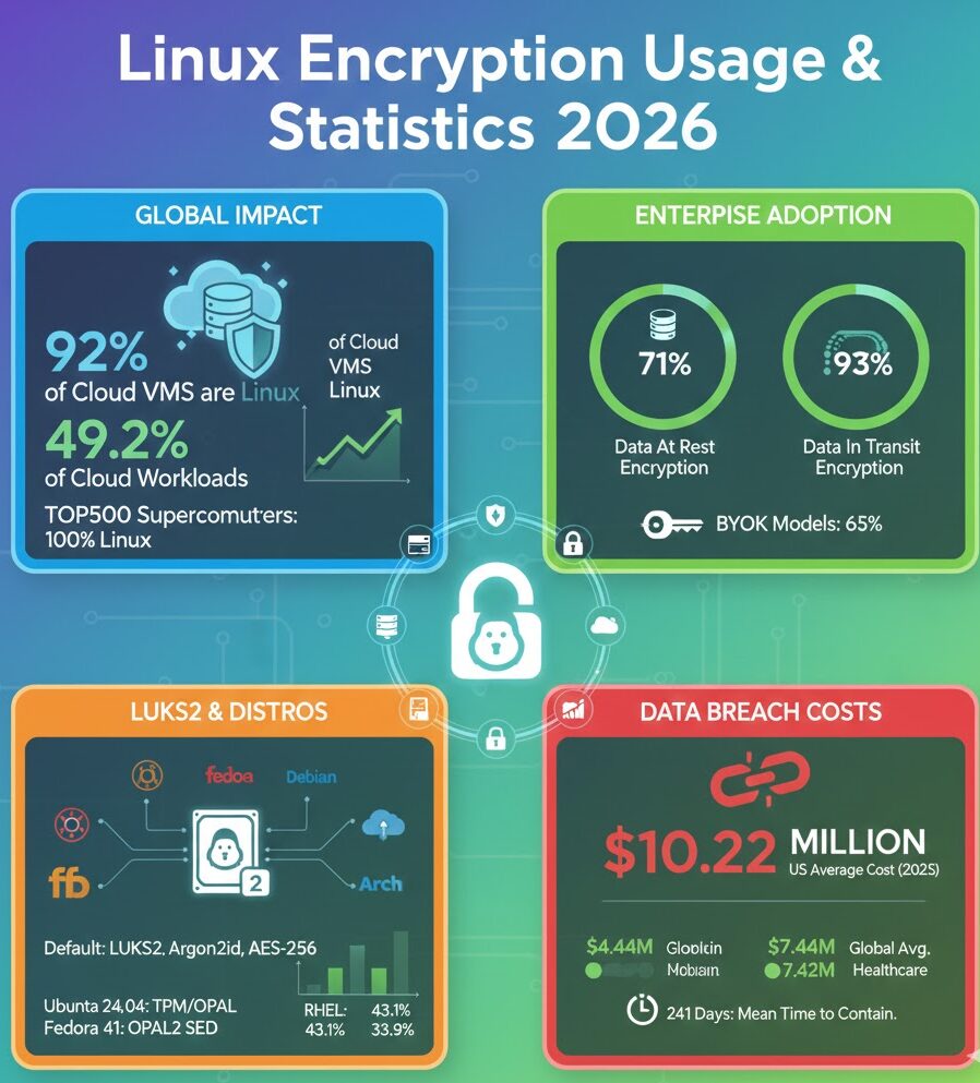 Linux Encryption Usage Statistics 2026