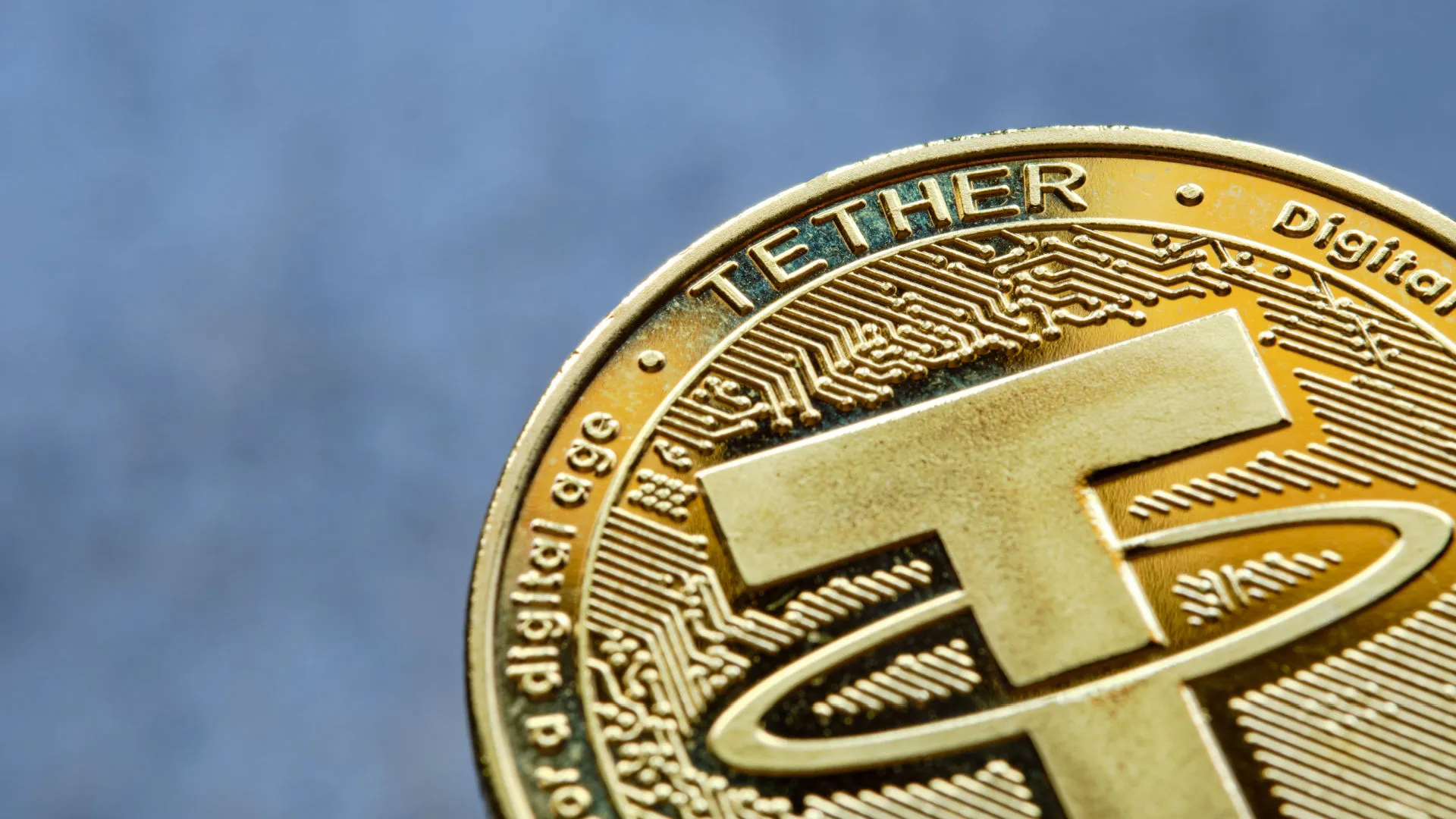 Purchase of Tether stablecoins in an electronic exchange