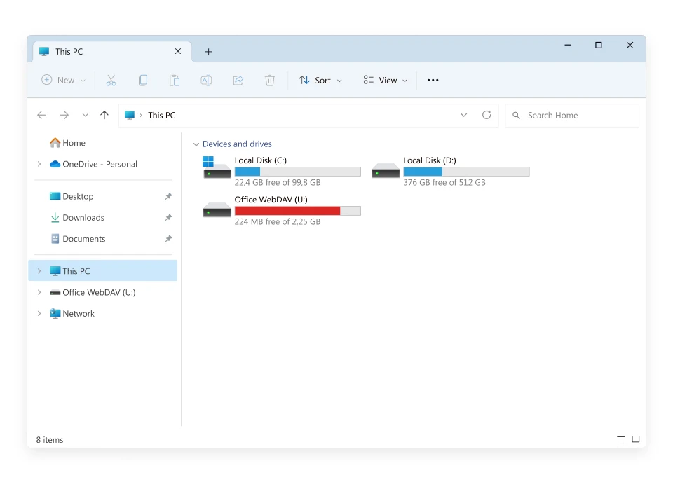 How CloudMounter Works as a Windows WebDAV Client