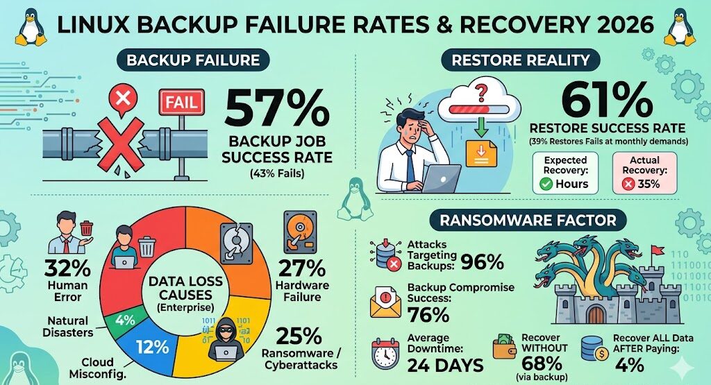 Linux Backup Failure Rates and Recovery Statistics 2026