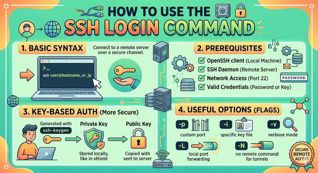 How To Use The SSH Login Command