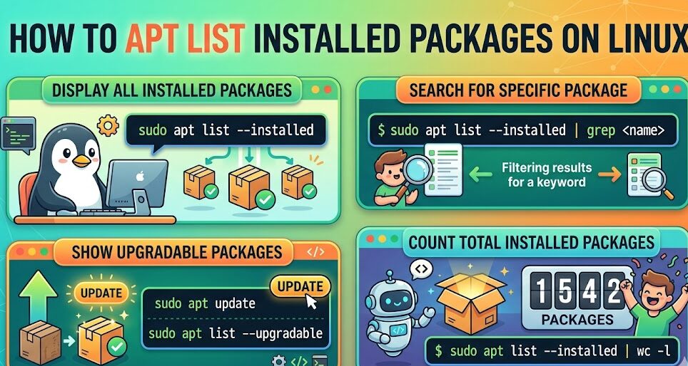How to Apt List Installed Packages on Linux
