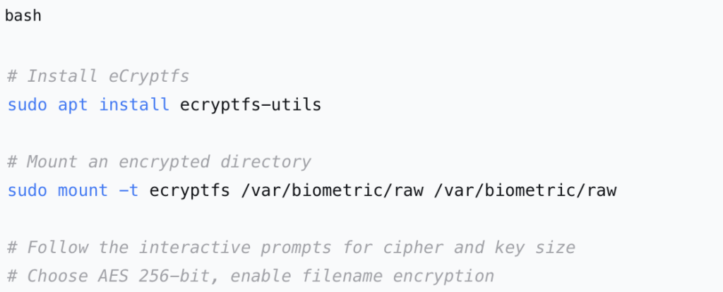 eCryptfs example