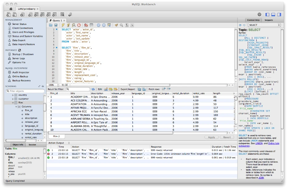 MySQL Workbench
