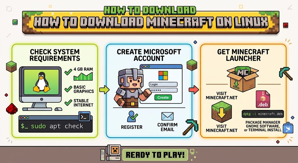 How to Download Minecraft On Linux