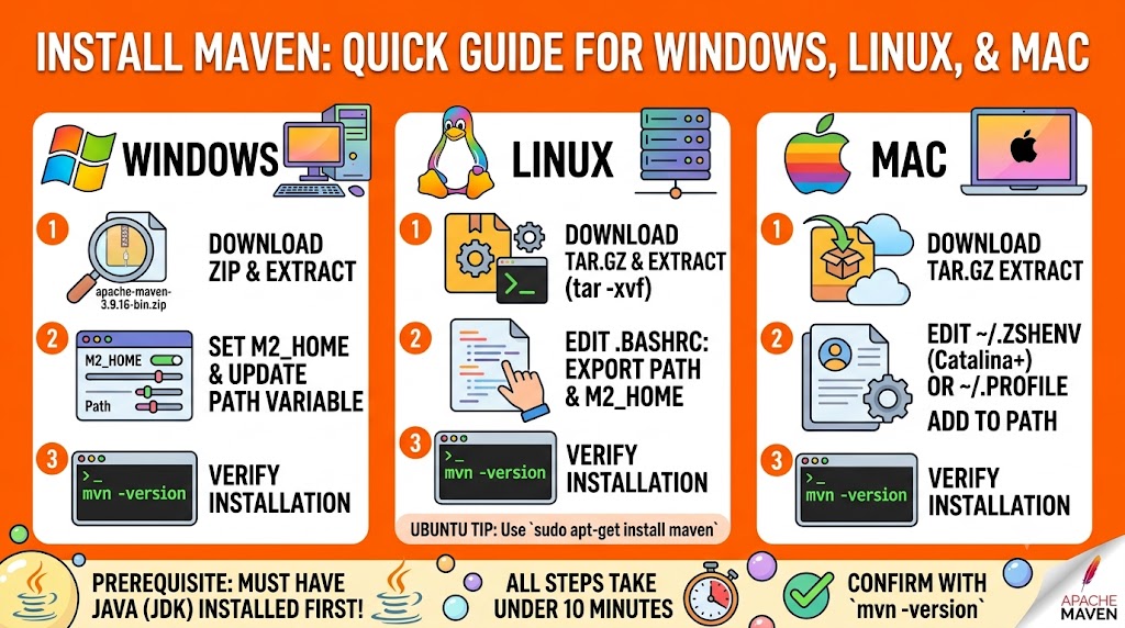 How to Install Maven on Windows, Linux, and Mac