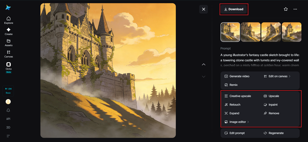 Customize and download