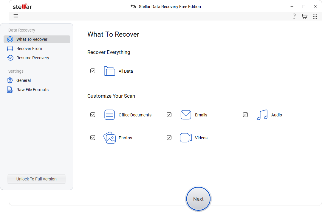 Stellar Data Recovery Free