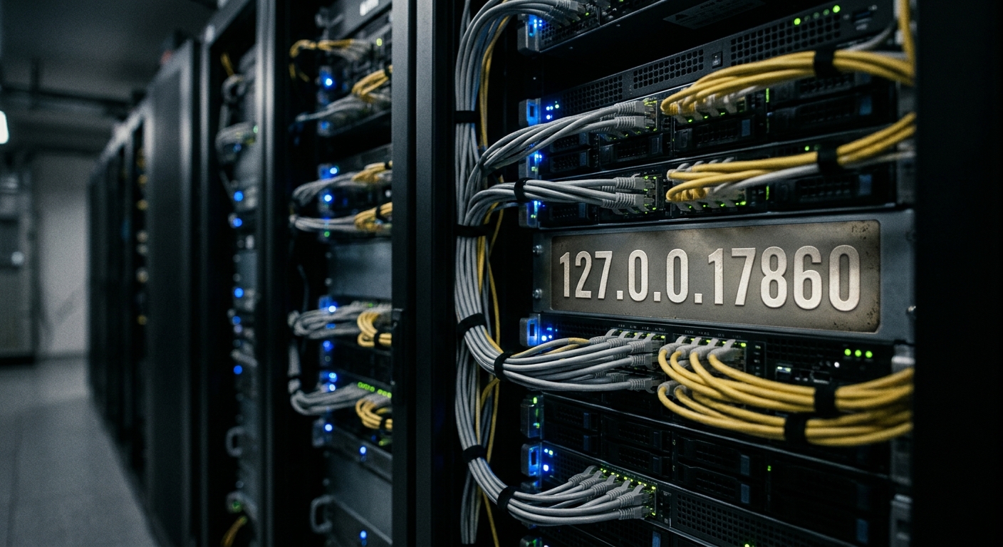 127.0.0.1:7860 local server guide showing port usage, launch commands, browser access, LAN connections, Docker setup, troubleshooting, and security considerations.