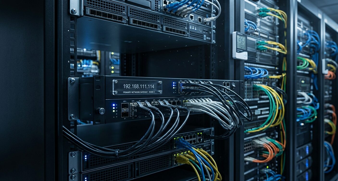 192.168.111.114 private IP address guide showing the network range, likely gateway, DHCP allocation, device identification, and subnet configuration.