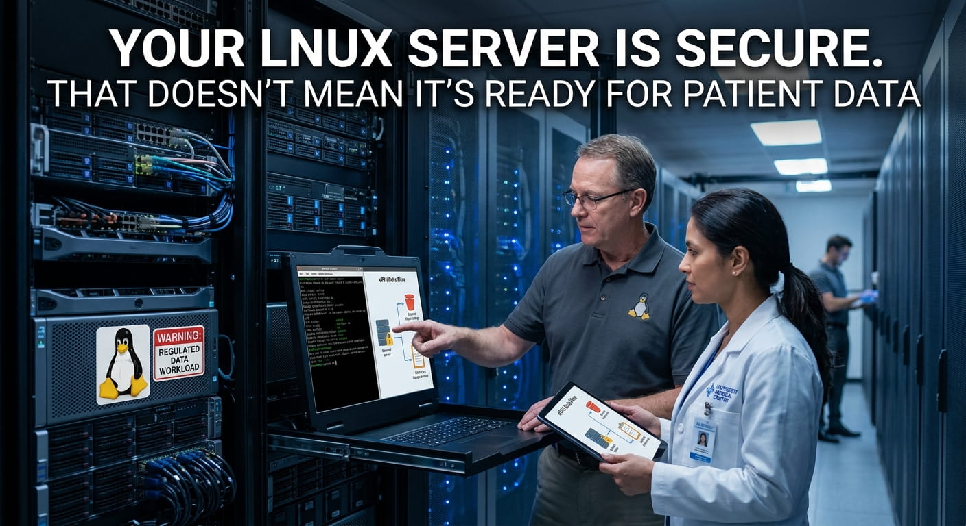 Your Linux Server Is Secure. That Doesn’t Mean It’s Ready for Patient Data
